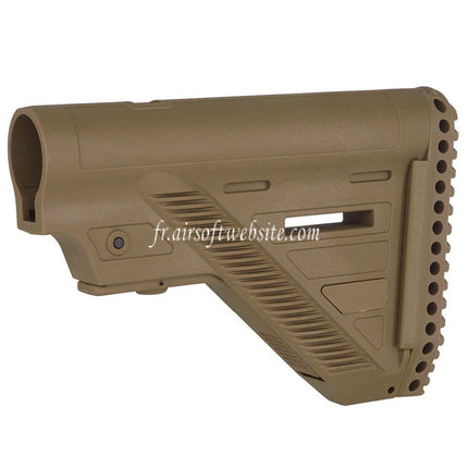 Guns Modify GM HK416 A5 Style Polymère Mince Crosse avec 6-Position Crosse Tube Convient pour VFC Umarex H&K HK416 A5 Série GBB Fusils Airsoft