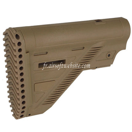 Guns Modify GM HK416 A5 Style Polymère Mince Crosse avec 6-Position Crosse Tube Convient pour VFC Umarex H&K HK416 A5 Série GBB Fusils Airsoft