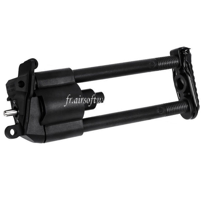 VFC Rétractable Paratrooper Style Crosse Kit Convient pour VFC M249 GBB Machine Gun Fusil Airsoft Noir