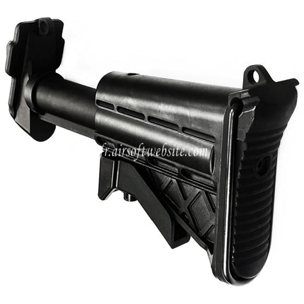 VFC Collapsible Crosse Kit Convient pour VFC MK48 MOD1 AEG Machine Gun Fusil Airsoft Noir