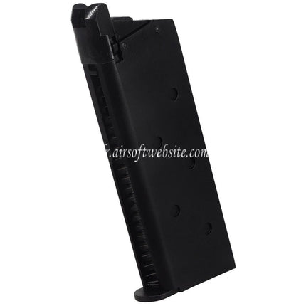 DOUBLE BELL 18 Billes Gaz Chargeur Convient pour ARMY R45 Tokyo Marui Detonics .45 DOUBLE BELL 796 797 Vorpal Bunny AM .45 Série GBB Pistolet Airsoft Noir