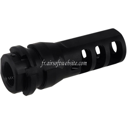 PTS Dead Air KeyMo Frein de Bouche Cache-Flamme Convient pour -14mm CCW sens antihoraire Canon Fusil Airsoft