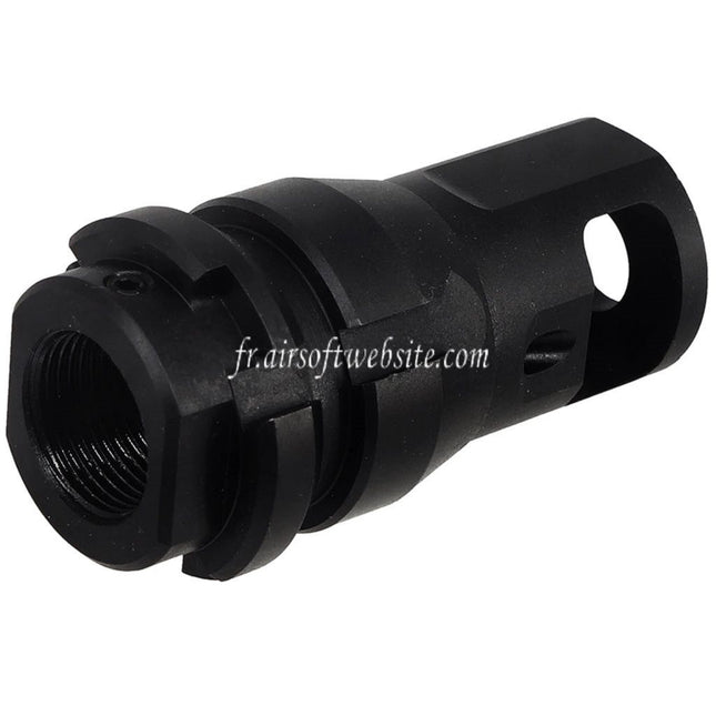 PTS Dead Air KeyMicro Frein de Bouche Cache-Flamme Convient pour -14mm CCW sens antihoraire Canon Fusil Airsoft