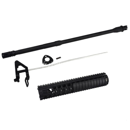 DOUBLE BELL 300mm SR16 M5 M16A4 Style Assemblage avant Garde-Main Rail Système avec Canon Extérieur Convient pour AR M4 M16 Série AEG Fusils Airsoft Noir