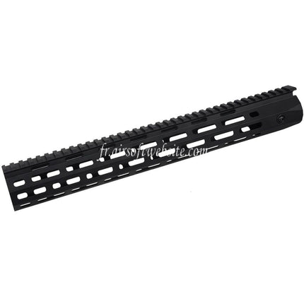 DOUBLE BELL 14.5 Pouces M-LOK Garde-Main Rail Système Convient pour DOUBLE BELL SR25 DMR Série AEG Fusils Airsoft Noir