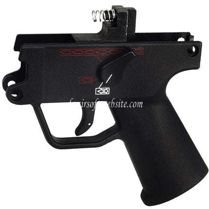 Airsoft Website Polymère Complète Bas Boîtier Poignée Frame Convient pour WELL G55 MP5K DOUBLE BELL 722 Maruzen System MP5K Série GBB SMG Fusil Noir