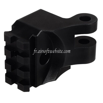 BBT CNC Aluminum M1913 20mm Rail Crosse Adaptateur Convient pour KRYTAC Kriss Vector Série AEG GBB SMG Fusil Airsoft Noir