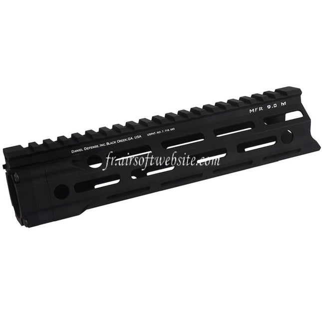 APS EMG Daniel Defense MFR 9 Pouces M-LOK Rail de garde-main Convient pour APS EMG Tokyo Marui M4 M16 Série AEG Fusils Airsoft Noir