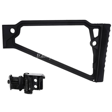 5KU 205mm Aluminum TS-8RP Triangle Rised Cheek Crosse avec M1913 Adaptateur Convient pour 20mm Picatinny Crosse Adaptateur Fusil Airsoft