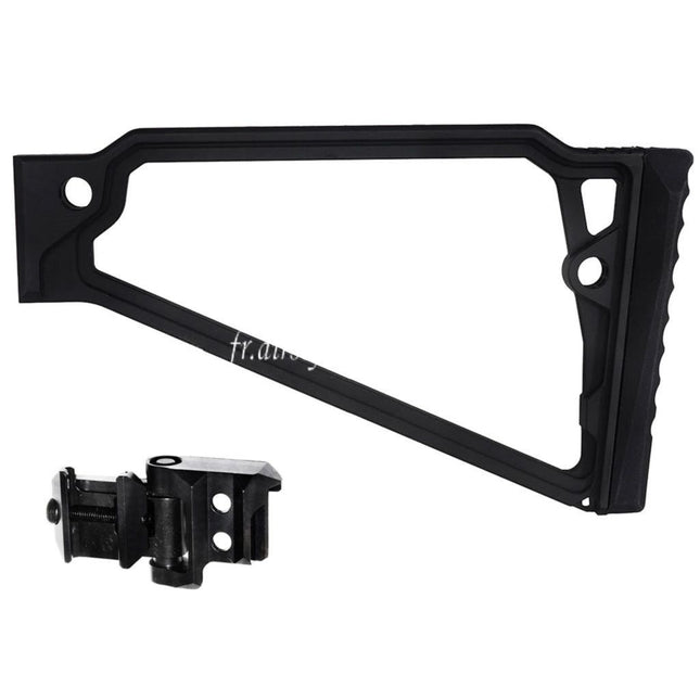 5KU 205mm Aluminum TS-8RP Triangle Rised Cheek Crosse avec M1913 Adaptateur Convient pour 20mm Picatinny Crosse Adaptateur Fusil Airsoft