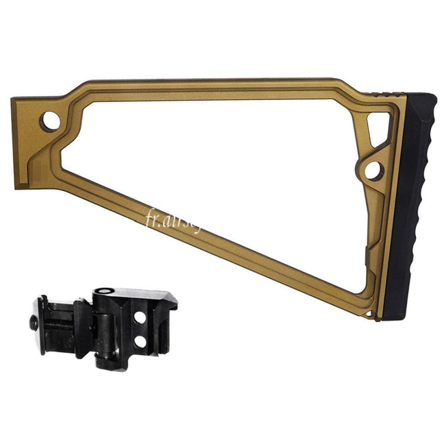 5KU 205mm Aluminum TS-8RP Triangle Rised Cheek Crosse avec M1913 Adaptateur Convient pour 20mm Picatinny Crosse Adaptateur Fusil Airsoft