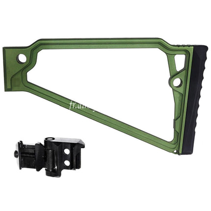5KU 205mm Aluminum TS-8RP Triangle Rised Cheek Crosse avec M1913 Adaptateur Convient pour 20mm Picatinny Crosse Adaptateur Fusil Airsoft