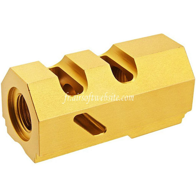 Revanchist Airsoft Aluminum Compensateur -14mm CCW sens antihoraire Convient pour Tokyo Marui Hi-Capa Série GBB Pistolet