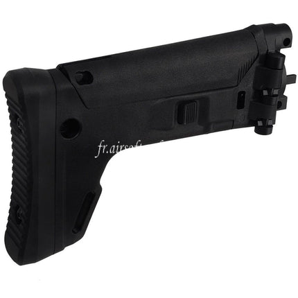 5KU ACR Style 7-Position Telescoping Side Pliable Rétractable Crosse Convient pour CYMA MP5K Série AEG Fusil Airsoft