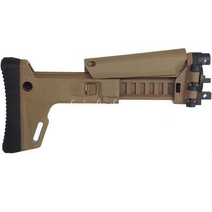 5KU ACR Style 7-Position Telescoping Side Pliable Rétractable Crosse Convient pour CYMA MP5K Série AEG Fusil Airsoft