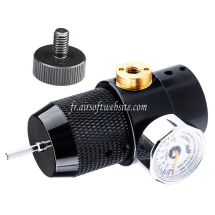 Madbull XM-Chargeur Plus Co2 Adaptateur avec Réglable Pression Régulateur et Compteur de lecture