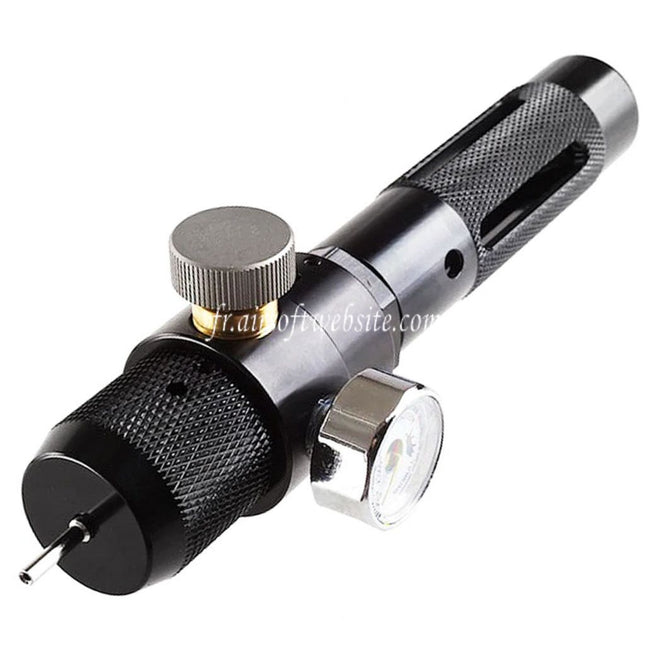 Madbull XM Chargeur XC03 Portable 12g Co2 Adaptateur avec Réglable Pression Régulateur et Compteur de lecture