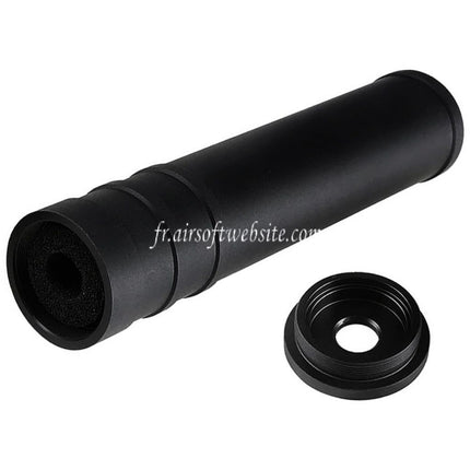 5KU 205mm Aluminum SV SAIGA Silencieux -14mm CCW sens antihoraire Fusil Airsoft Noir