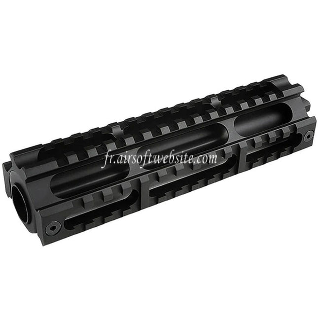 CYMA 6.75 Pouces 168mm Aluminum 3-Côtés 20mm Railed Rail de Garde-Main Convient pour G&P Echo1 CYMA RPK Série AEG Fusil Airsoft Noir