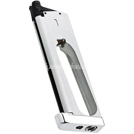 RWA 25 Billes Co2 Chargeur Convient pour KJ Works RWA GRP Nighthawk Custom War Hawk Série 1911 GBB Pistolet Airsoft Argent