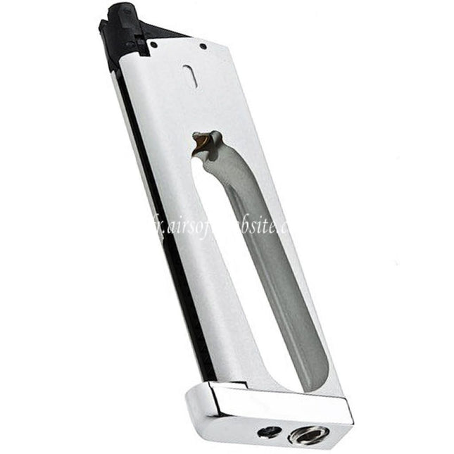 RWA 25 Billes Co2 Chargeur Convient pour KJ Works RWA GRP Nighthawk Custom War Hawk Série 1911 GBB Pistolet Airsoft Argent