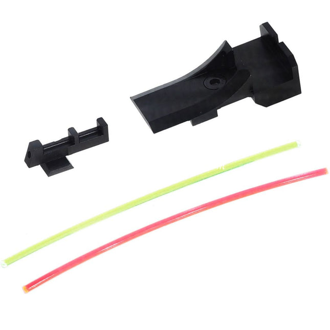 AIP Aluminum Fibre Optique Guidon Hausse Visée V2 Convient pour Tokyo Marui Hi-Capa 5.1 Série GBB Pistolet Airsoft