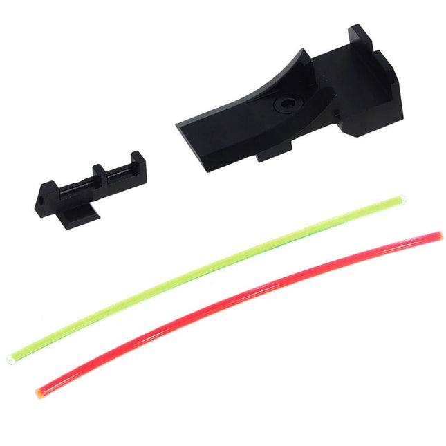 AIP Aluminum Fibre Optique Guidon Hausse Visée V3 Convient pour Tokyo Marui Hi-Capa 5.1 Série GBB Pistolet Airsoft