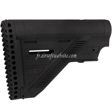 E&C 416A5 Style Rétractable Crosse Convient pour HK416 M4 M16 Série AEG Fusil Airsoft