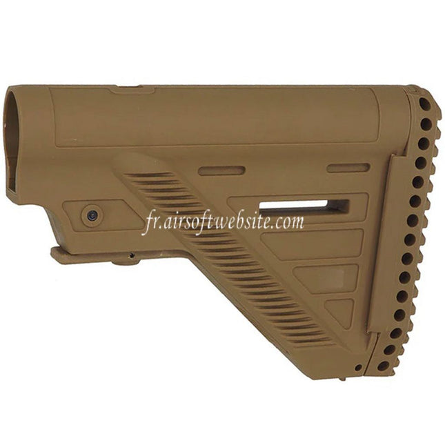 E&C 416A5 Style Rétractable Crosse Convient pour HK416 M4 M16 Série AEG Fusil Airsoft