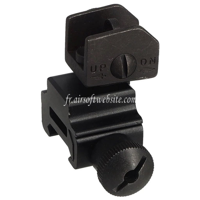 Airsoft Website Métal Alliage Rabattable Hausse Convient pour Standard 20mm Weaver Base Fusil