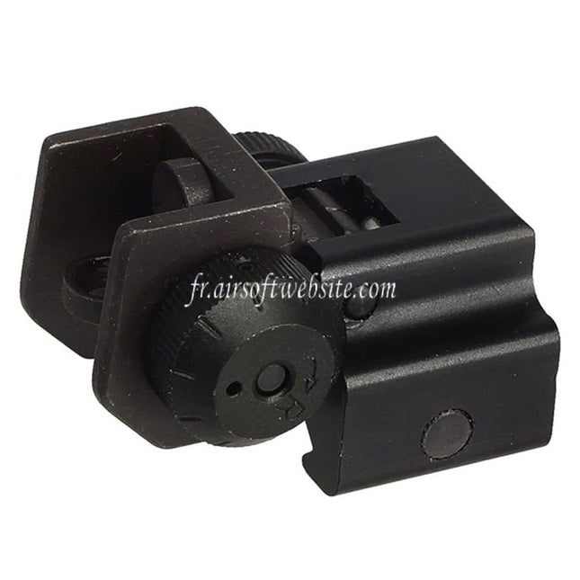 Airsoft Website Métal Alliage Rabattable Hausse Convient pour Standard 20mm Weaver Base Fusil