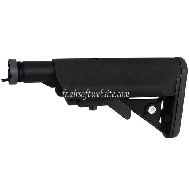 D-Boys 6-Position LMT Style Special Force Crane Crosse avec Tube Convient pour Tokyo Marui M4 Série AEG Fusil Airsoft Noir