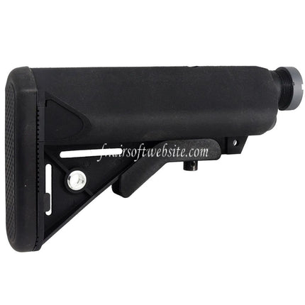 D-Boys 6-Position LMT Style Special Force Crane Crosse avec Tube Convient pour Tokyo Marui M4 Série AEG Fusil Airsoft Noir
