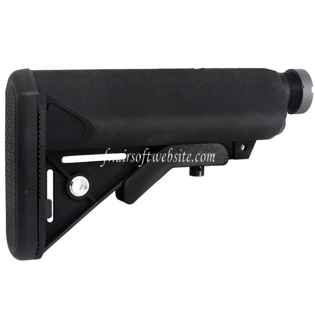 D-Boys 6-Position LMT Style Special Force Crane Crosse avec Tube Convient pour Tokyo Marui M4 Série AEG Fusil Airsoft Noir