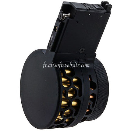 DYTAC XMAG 100 Billes Green Gaz Chargeur Tambour Convient pour GHK AR M4 Série GBB Fusil Airsoft