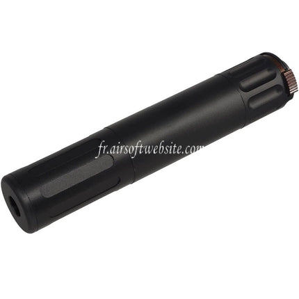 5KU 195mm AAC SR7 Style QD Silencieux avec 3-Broches Frein de Bouche Convient pour -14mm CCW sens antihoraire Canon Fusil Airsoft