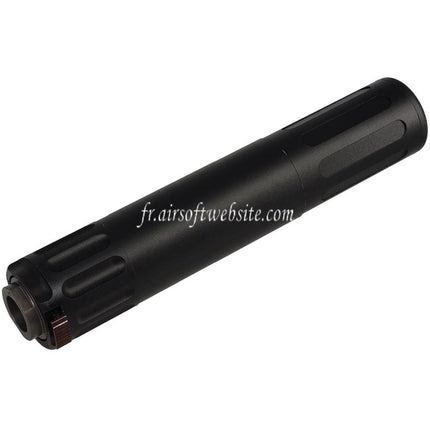 5KU 195mm AAC SR7 Style QD Silencieux avec 3-Broches Frein de Bouche Convient pour -14mm CCW sens antihoraire Canon Fusil Airsoft