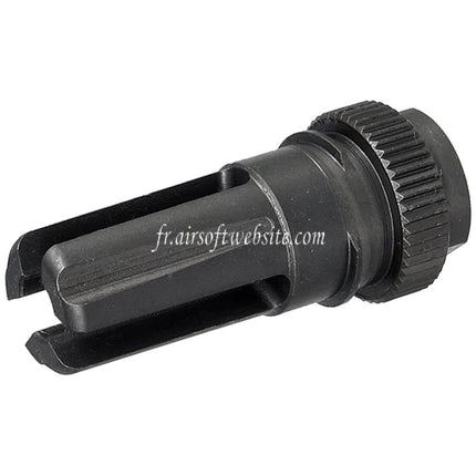 5KU 195mm AAC SR7 Style QD Silencieux avec 3-Broches Frein de Bouche Convient pour -14mm CCW sens antihoraire Canon Fusil Airsoft