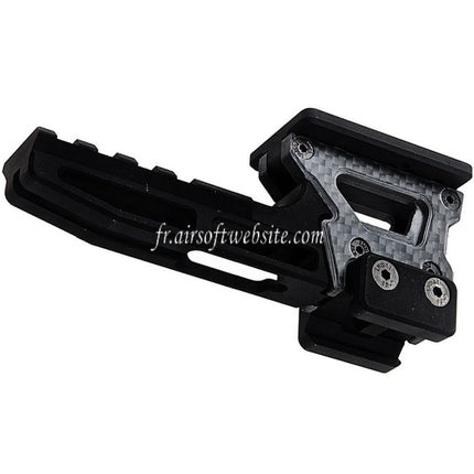 Revanchist Airsoft 2.26 Pouces Modular Optics Montage V2 Convient pour Amphibious RMR Docter Red Dot Viseur Montage et Laser Devices Riser Noir