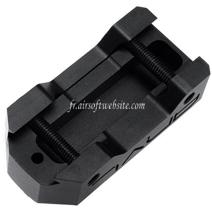 RGW Aluminum ANVL RMR Mount avec Built-In Front Rear Iron Sight Convient pour RMR 20mm Picatinny Rail