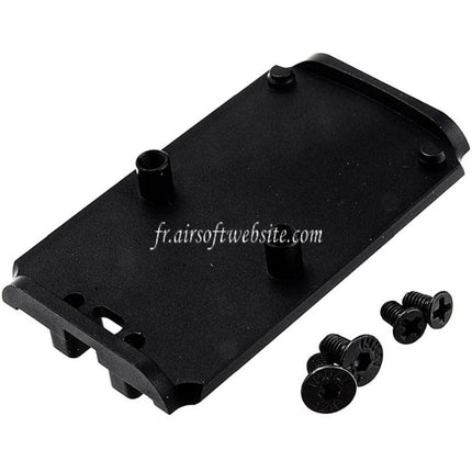 BOMBER AIRSOFT RMR Style Optique Montage Convient pour Tokyo Marui G17 Gen5 MOS Série GBB Pistolet Noir