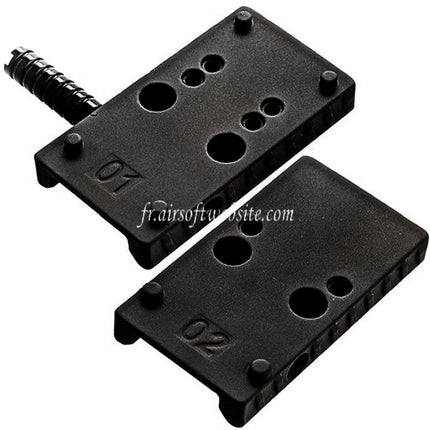 Cybergun Fibre Optique Plaque avec Chargement Poignée Convient pour Cybergun CANiK TP9 Série GBB Pistolet Airsoft