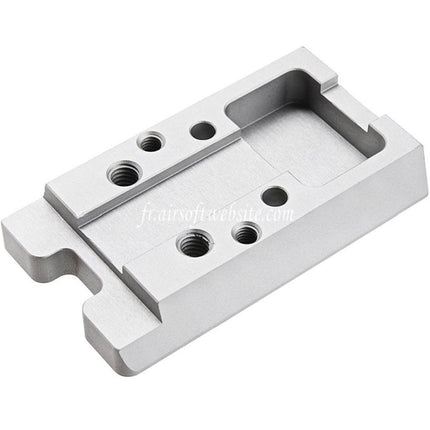 Revanchist Airsoft CNC Aluminum Rouge Point Plaque Haut Montage Convient pour Novritsch SSP5 Série GBB Pistolet