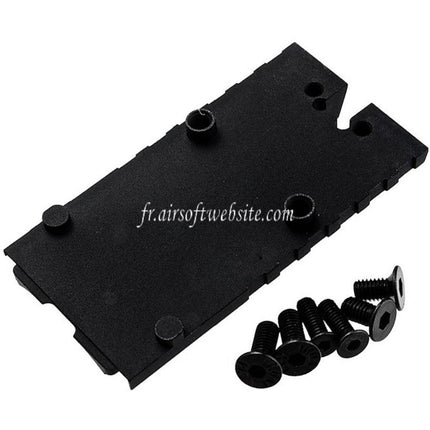 Revanchist Airsoft CNC Aluminum RMR SRO Optique Montage Convient pour Tokyo Marui G17 Gen5 MOS Série GBB Pistolet Noir