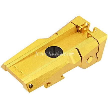 Dr. Black CNC Aluminum Fibre Optique Hausse Convient pour Tokyo Marui Hi-Capa 5.1 Série GBB Pistolet Airsoft