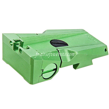 Dr. Black CNC Aluminum Fibre Optique Hausse Convient pour Tokyo Marui Hi-Capa 5.1 Série GBB Pistolet Airsoft