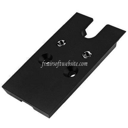 Novritsch CNC Aluminum Premium Rouge Point Plaque Convient pour VT RMR Mounting Footprint Novritsch SSP5 Série GBB Pistolet Airsoft