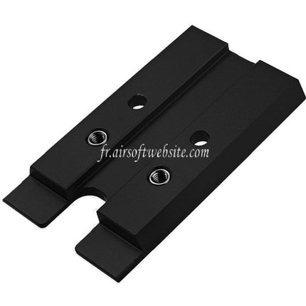 Novritsch CNC Aluminum Premium Rouge Point Plaque Convient pour VT RMR Mounting Footprint Novritsch SSP5 Série GBB Pistolet Airsoft