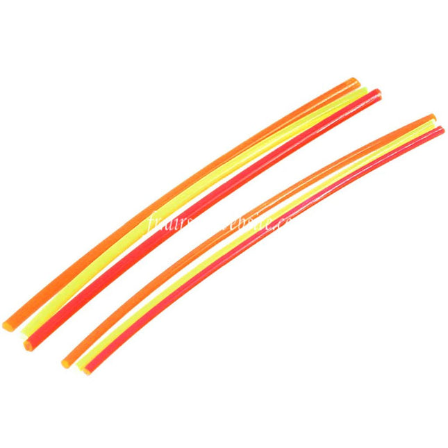 BBT 6pièces 1.5mm 2mm Fibre Optique Rod Vert Rouge Orange
