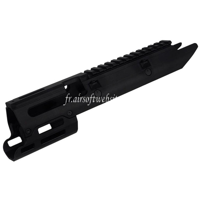 5KU CNC Aluminum UG Style Monolithic M-LOK Rail de Garde-Main Convient pour VFC Umarex MP5K Série GBB Fusil Airsoft Noir